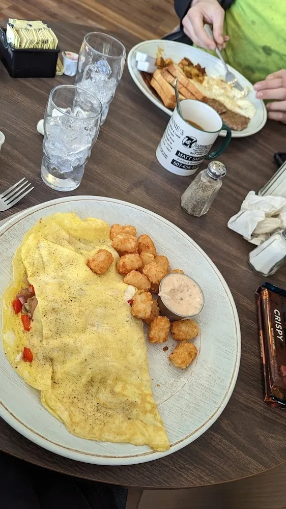 Irish Omelette Tater Tots and Zesty Sauce