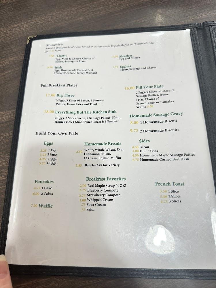 Bonnie's Menu image 2