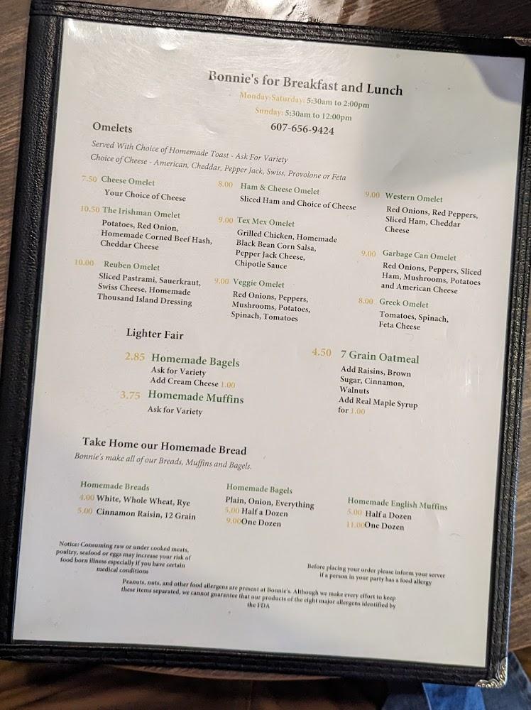 Bonnie's Menu image 4